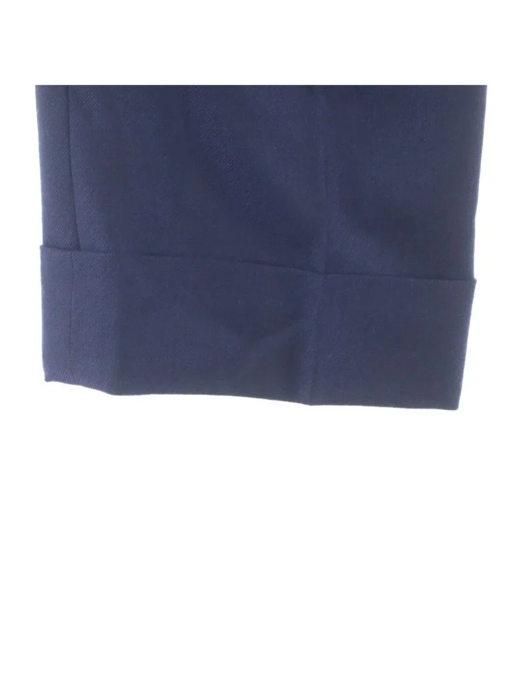 Gucci Wool Pants Pleated Trousers Navy
